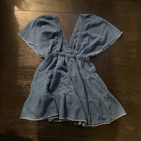 Aerie Blue Mini Dress - Picture 3 of 3